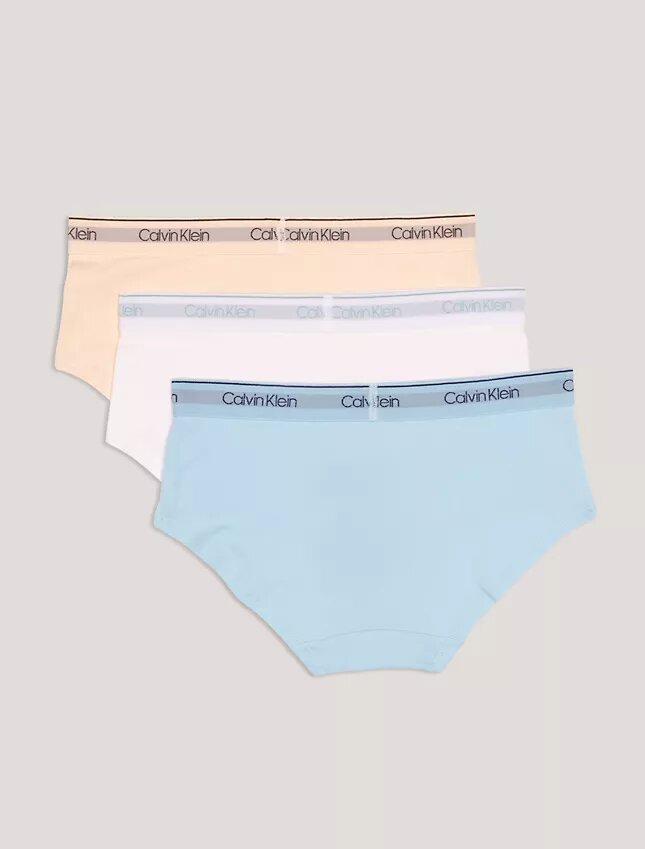 Lot de 3 culottes Hipster à bande logo pour filles Lot de 3 culottes Hipster à bande logo pour filles