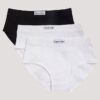Lot de 3 culottes Hipster à logo côtelé Lot de 3 culottes Hipster à logo côtelé