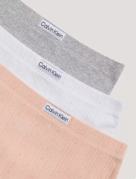 Lot de 3 culottes Hipster à logo côtelé