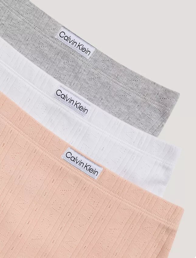 Lot de 3 culottes Hipster à logo côtelé Lot de 3 culottes Hipster à logo côtelé