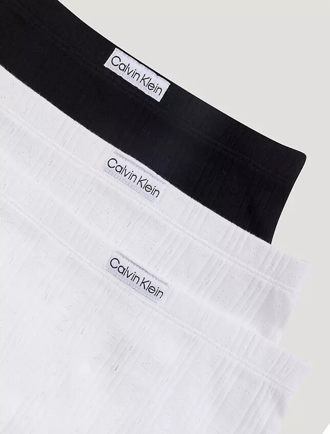 Lot de 3 culottes Hipster à logo côtelé Lot de 3 culottes Hipster à logo côtelé