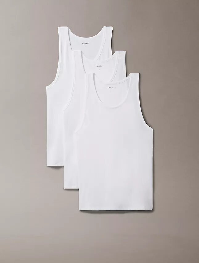 Lot de 3 débardeurs en Cotton Stretch Lot de 3 débardeurs en Cotton Stretch