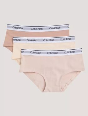 Lot de 3 Hipster en coton Stretch pour filles