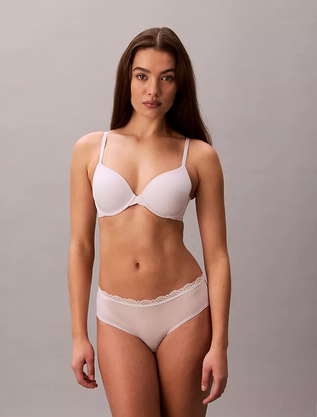 Lot de 3 Hipster en microfibre extensible avec dentelle Lot de 3 Hipster en microfibre extensible avec dentelle