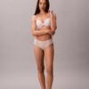 Lot de 3 Hipster en microfibre extensible avec dentelle Lot de 3 Hipster en microfibre extensible avec dentelle