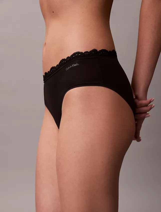 Lot de 3 Hipster en microfibre extensible avec dentelle Lot de 3 Hipster en microfibre extensible avec dentelle