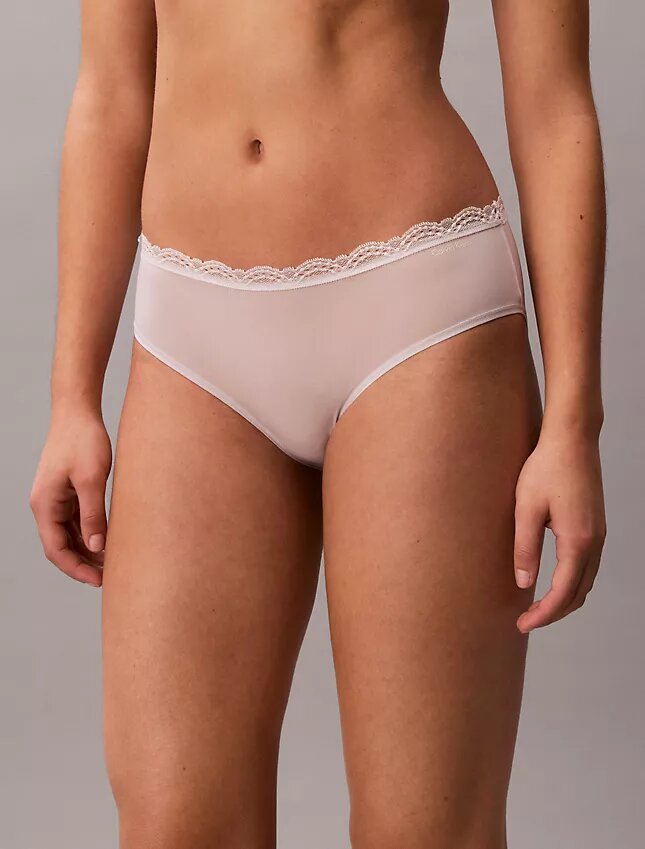 Lot de 3 Hipster en microfibre extensible avec dentelle Lot de 3 Hipster en microfibre extensible avec dentelle