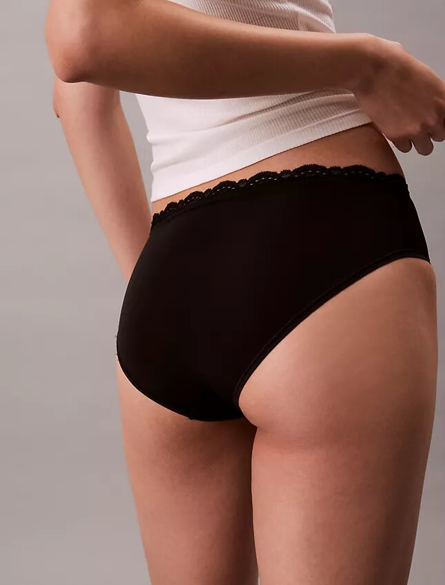 Lot de 3 Hipster en microfibre extensible avec dentelle Lot de 3 Hipster en microfibre extensible avec dentelle