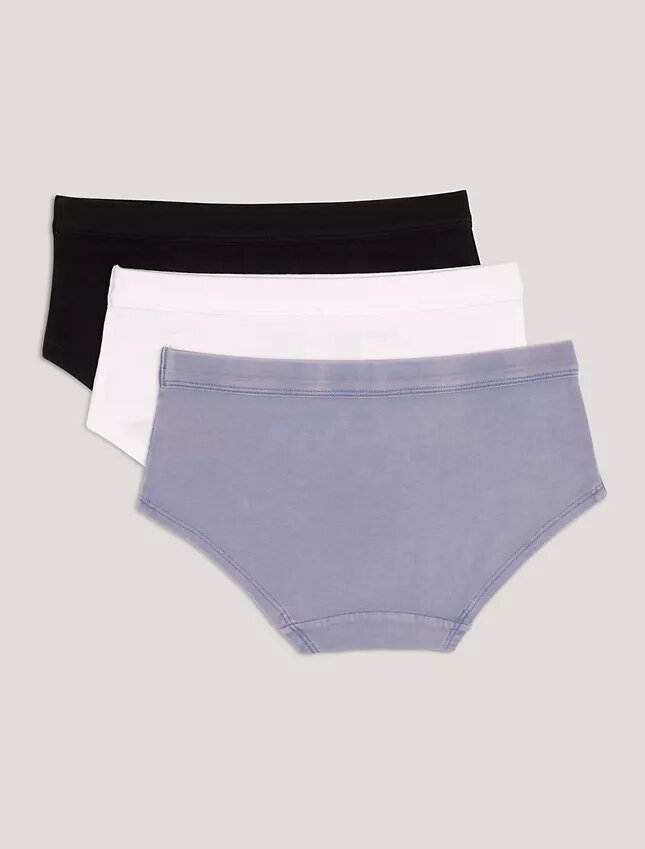 Lot de 3 Hipster taille basse délavées pour filles Lot de 3 Hipster taille basse délavées pour filles