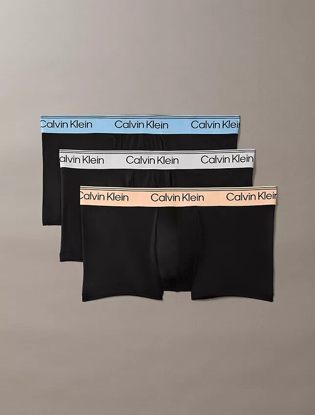 Lot de 3 Low Rise Trunks en microfibre extensible Lot de 3 Low Rise Trunks en microfibre extensible