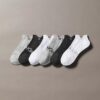Lot de 3 paires de chaussettes invisibles à double languette en tricot plat Lot de 3 paires de chaussettes invisibles à double languette en tricot plat