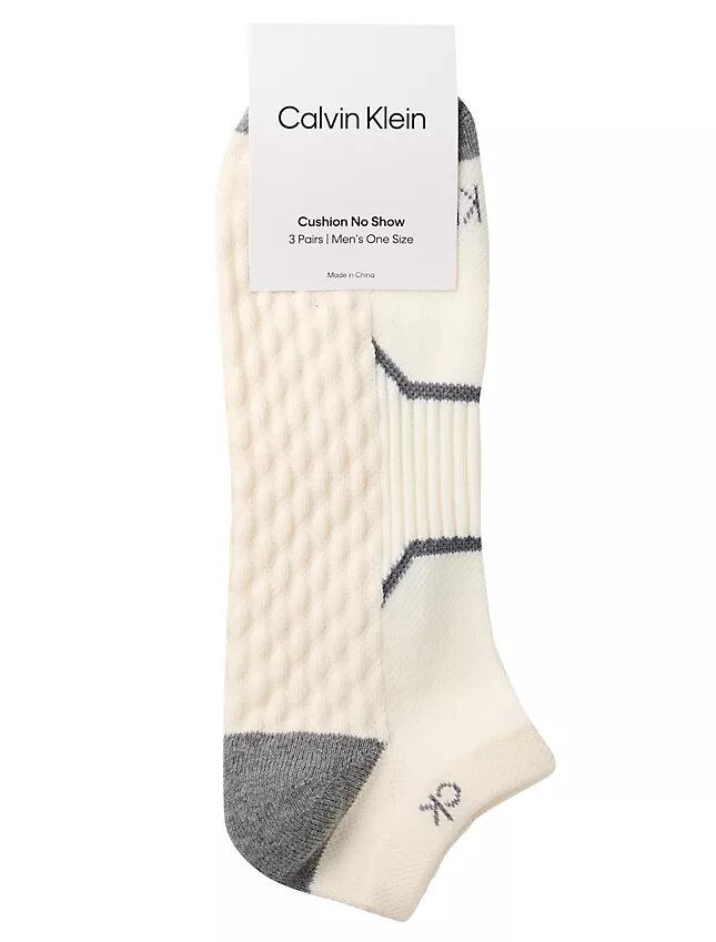 Lot de 3 paires de chaussettes invisibles rembourrées en coton peigné Lot de 3 paires de chaussettes invisibles rembourrées en coton peigné