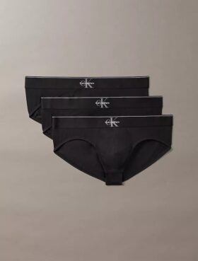 Lot de 3 slips en coton Stretch à motif Monogram