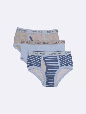 Lot de 3 slips en Cotton Stretch avec logo pour garçons