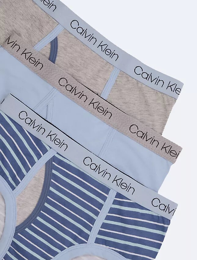 Lot de 3 slips en Cotton Stretch avec logo pour garçons Lot de 3 slips en Cotton Stretch avec logo pour garçons