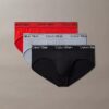 Lot de 3 slips taille basse en microfibre extensible Lot de 3 slips taille basse en microfibre extensible