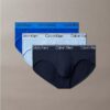 Lot de 3 slips taille basse en microfibre extensible Lot de 3 slips taille basse en microfibre extensible