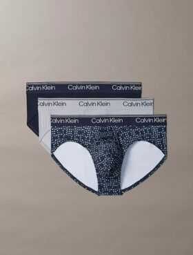 Lot de 3 slips taille basse en microfibre extensible