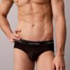 Lot de 3 slips taille basse Icon en Cotton Stretch métallisé