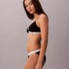 Lot de 3 strings Bikini en Cotton Stretch côtelé Lot de 3 strings Bikini en Cotton Stretch côtelé