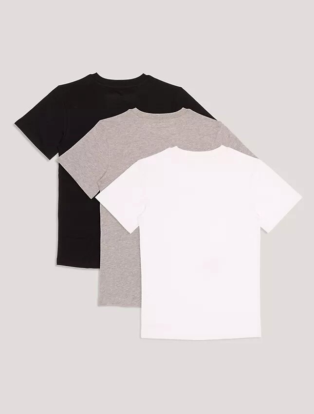 Lot de 3 t-shirts classiques pour garçons Lot de 3 t-shirts classiques pour garçons