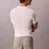 Lot de 3 t-shirts à col en V coupe ajustée en mélange de Cotton Stretch Lot de 3 t-shirts à col en V coupe ajustée en mélange de Cotton Stretch