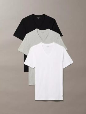 Lot de 3 t-shirts à col en V coupe classique Cotton Classics