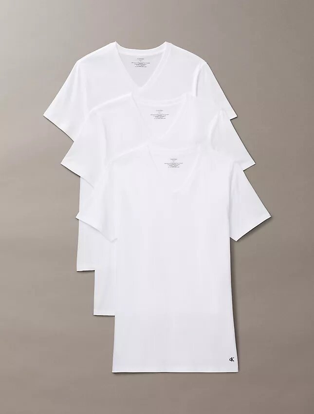 Lot de 3 t-shirts à col en V coupe classique Cotton Classics Lot de 3 t-shirts à col en V coupe classique Cotton Classics