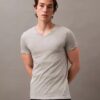 Lot de 3 t-shirts à col en V coupe classique Cotton Classics Lot de 3 t-shirts à col en V coupe classique Cotton Classics