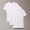 Lot de 3 t-shirts à col rond coupe ajustée en Cotton Stretch Lot de 3 t-shirts à col rond coupe ajustée en Cotton Stretch