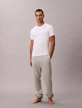 Lot de 3 t-shirts à col rond coupe ajustée en Cotton Stretch