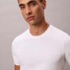 Lot de 3 t-shirts à col rond coupe ajustée en Cotton Stretch Lot de 3 t-shirts à col rond coupe ajustée en Cotton Stretch
