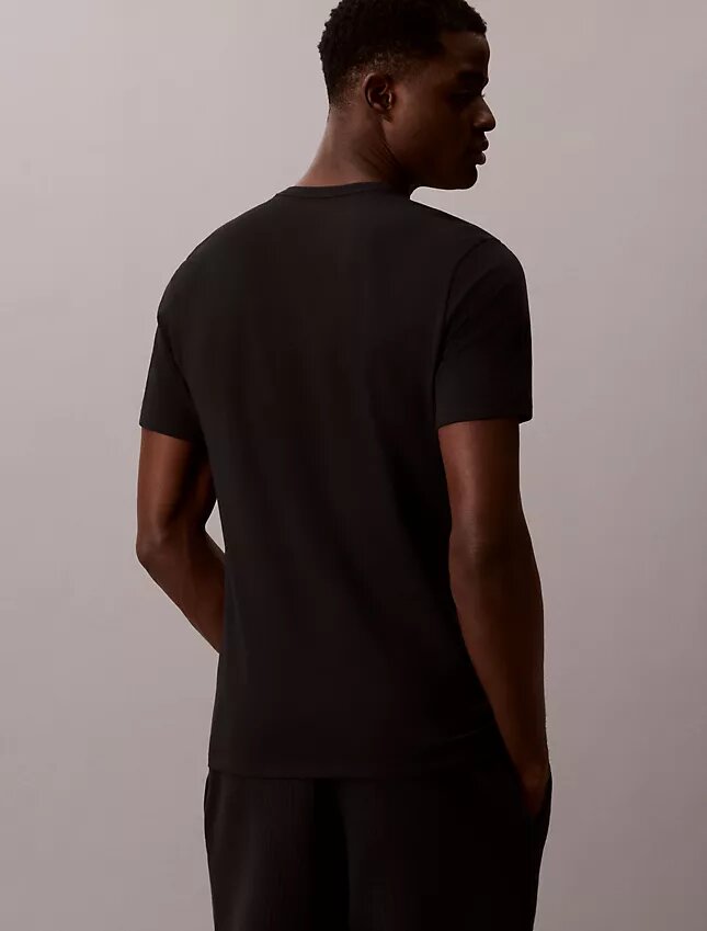 Lot de 3 t-shirts à col rond coupe ajustée en Cotton Stretch Lot de 3 t-shirts à col rond coupe ajustée en Cotton Stretch