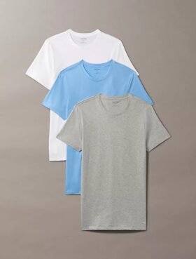 Lot de 3 t-shirts à col rond coupe classique Cotton Classics