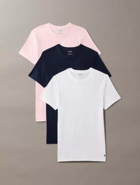 Lot de 3 t-shirts à col rond coupe classique Cotton Classics