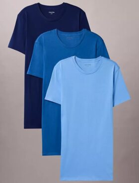 Lot de 3 t-shirts à col rond coupe classique Cotton Classics Lot de 3 t-shirts à col rond coupe classique Cotton Classics