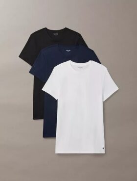 Lot de 3 t-shirts à col rond coupe classique Cotton Classics