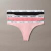 Lot de 3 Thongs Carousel en Cotton Stretch côtelé Lot de 3 Thongs Carousel en Cotton Stretch côtelé