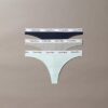 Lot de 3 Thongs Carousel en Cotton Stretch côtelé Lot de 3 Thongs Carousel en Cotton Stretch côtelé