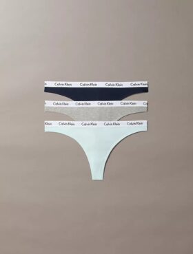 Lot de 3 Thongs Carousel en Cotton Stretch côtelé