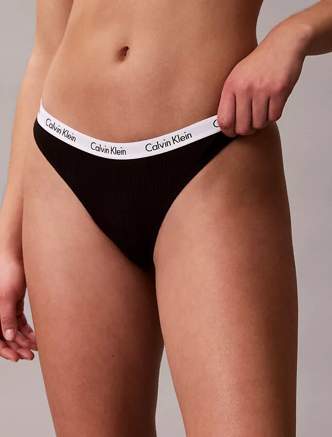 Lot de 3 Thongs Carousel en Cotton Stretch côtelé Lot de 3 Thongs Carousel en Cotton Stretch côtelé