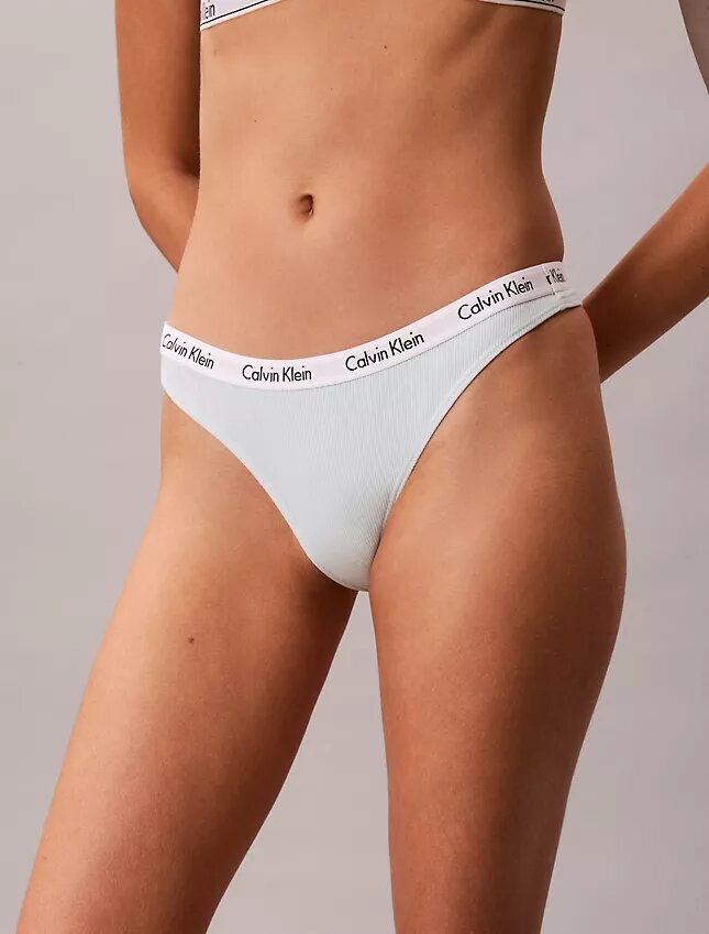 Lot de 3 Thongs Carousel en Cotton Stretch côtelé Lot de 3 Thongs Carousel en Cotton Stretch côtelé
