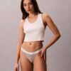 Lot de 3 Thongs en Cotton Stretch côtelé Lot de 3 Thongs en Cotton Stretch côtelé