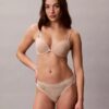 Lot de 3 Thongs en microfibre extensible avec dentelle Lot de 3 Thongs en microfibre extensible avec dentelle