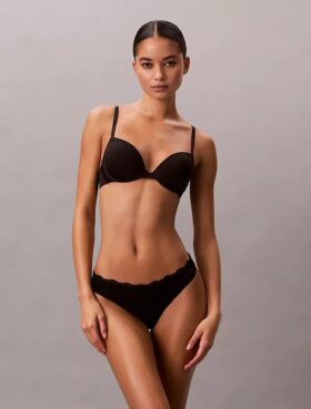 Lot de 3 Thongs en microfibre extensible avec dentelle
