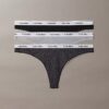 Lot de 3 Thongs taille basse avec logo Icon