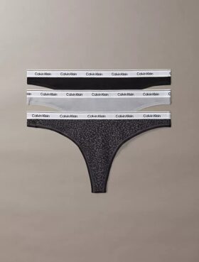 Lot de 3 Thongs taille basse avec logo Icon