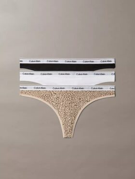 Lot de 3 Thongs taille basse avec logo Icon