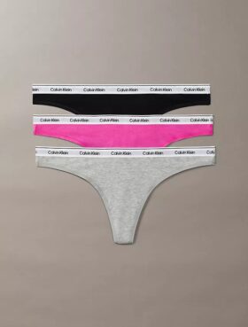 Lot de 3 Thongs taille basse avec logo Icon