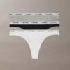 Lot de 3 Thongs taille basse avec logo Icon